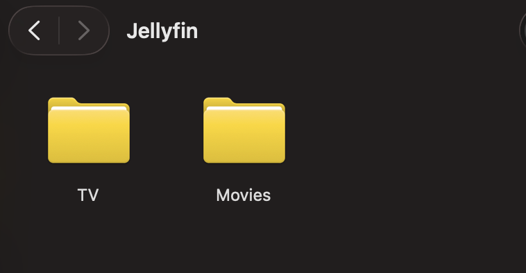 Jellyfin sub directories